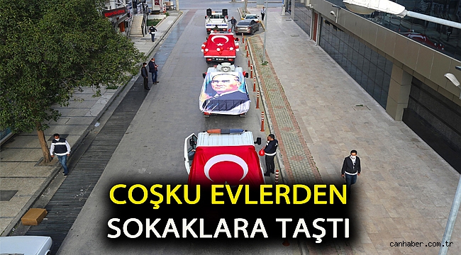 Coşku evlerden sokaklara taştı