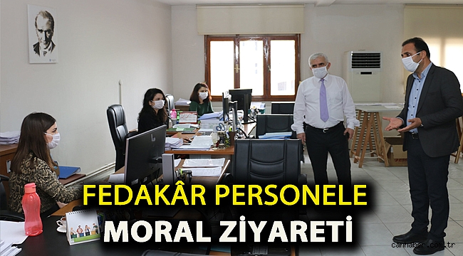 Fedakâr personele moral ziyareti