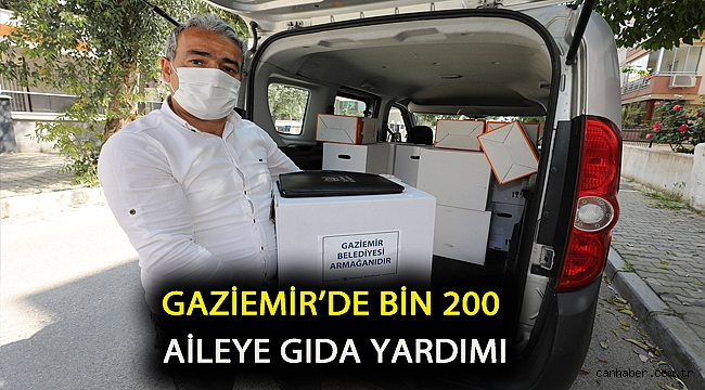Gaziemir’de bin 200 aileye gıda yardımı