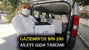 Gaziemir’de bin 200 aileye gıda yardımı
