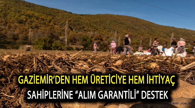 Gaziemir’den hem üreticiye hem ihtiyaç sahiplerine “alım garantili” destek