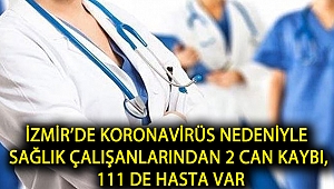 İzmir’de Koronavirüs nedeniyle sağlık çalışanlarından 2 can kaybı, 111 de hasta var