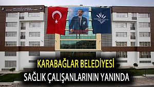 Karabağlar Belediyesi sağlık çalışanlarının yanında