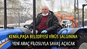 Kemalpaşa Belediyesi virüs salgınına yeni araç filosuyla savaş açacak