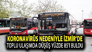 Koronavirüs nedeniyle İzmir’de toplu ulaşımda düşüş yüzde 85’i buldu