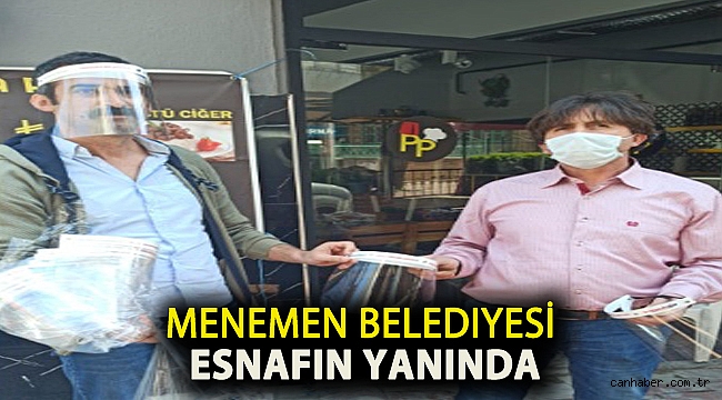 Menemen Belediyesi esnafın yanında