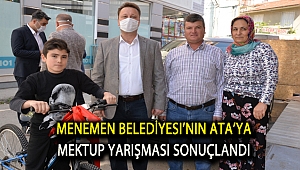 Menemen Belediyesi’nin Ata’ya mektup yarışması sonuçlandı