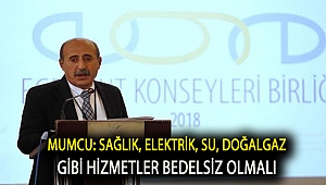MUMCU: SAĞLIK, ELEKTRİK, SU, DOĞALGAZ GİBİ HİZMETLER BEDELSİZ OLMALI