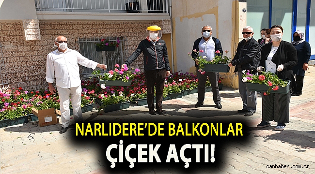 Narlıdere’de balkonlar çiçek açtı!