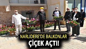 Narlıdere’de balkonlar çiçek açtı!