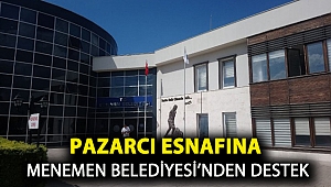Pazarcı esnafına Menemen Belediyesi'nden destek