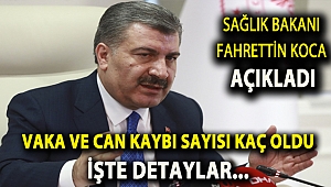 Sağlık Bakanı Fahrettin Koca Vaka ve Can Kaybı Sayısını Açıkladı