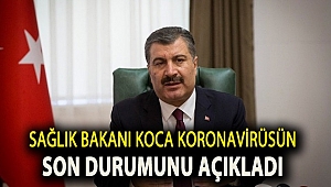 Sağlık Bakanı Koca Koronavirüsün Son Durumunu Açıkladı