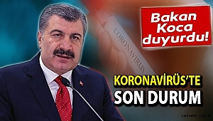 Sağlık Bakanı Koca Koronavirüsün son durumunu açıkladı