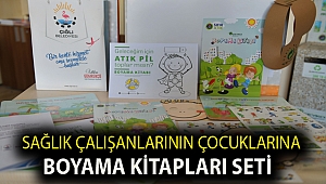 Sağlık çalışanlarının çocuklarına boyama kitapları seti