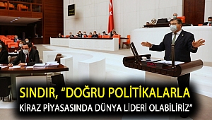 Sındır, “Doğru politikalarla kiraz piyasasında dünya lideri olabiliriz”