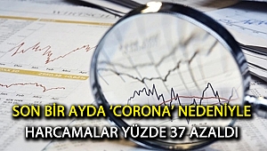 Son bir ayda ‘corona’ nedeniyle harcamalar yüzde 37 azaldı