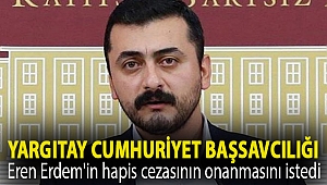 Yargıtay Cumhuriyet Başsavcılığı Eren Erdem'in hapis cezasının onanmasını istedi