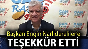 Başkan Engin Tüm Narlıdereliler'e Teşekkür Etti