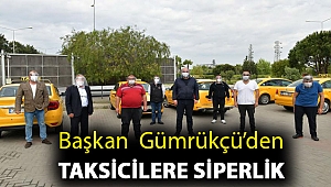 Başkan Utku Gümrükçü’den taksicilere siperlik