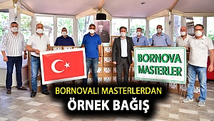 Bornovalı masterlerdan örnek bağış
