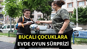 Bucalı çocuklara evde oyun sürprizi