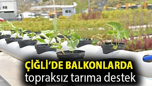 Çiğli’de balkonlarda topraksız tarıma destek
