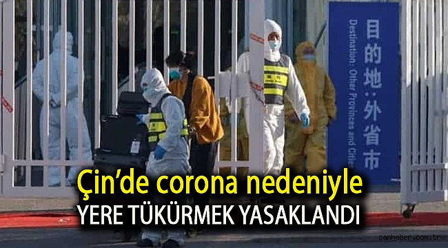 Çin’de corona nedeniyle yere tükürmek yasaklandı