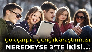 Çok çarpıcı gençlik araştırması: Neredeyse 3'te ikisi…