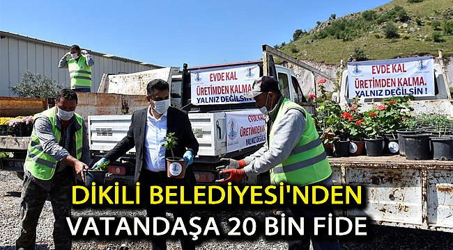 Dikili Belediyesi'nden Vatandaşa 20 Bin Fide