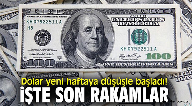 Dolar yeni haftaya düşüşle başladı! İşte son rakamlar...