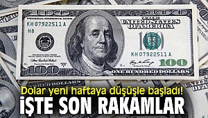 Dolar yeni haftaya düşüşle başladı! İşte son rakamlar...