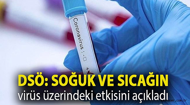 DSÖ: Soğuk ve sıcağın virüs üzerindeki etkisini açıkladı