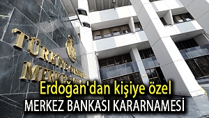 Erdoğan'dan kişiye özel Merkez Bankası kararnamesi