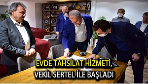 Evde tahsilat hizmeti, Vekil Sertel ile başladı