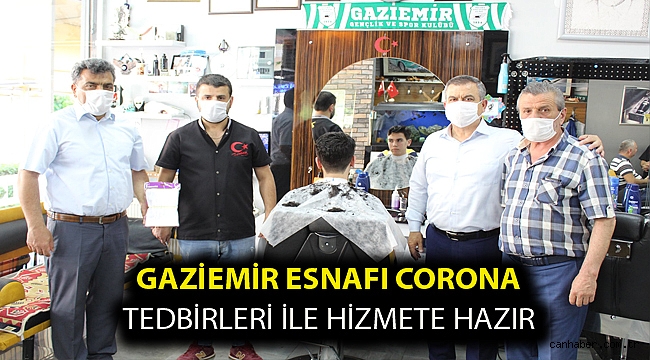 Gaziemir Esnafı Corona tedbirleri ile hizmete hazır