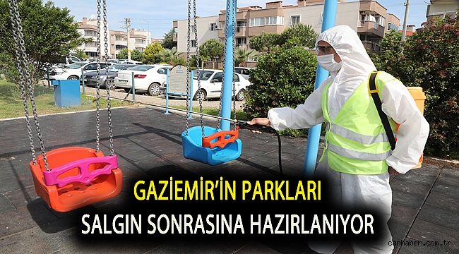 Gaziemir’in parkları salgın sonrasına hazırlanıyor