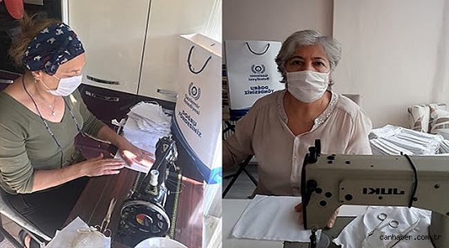 Gaziemirli kadınlardan maske seferberliği