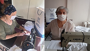 Gaziemirli kadınlardan maske seferberliği