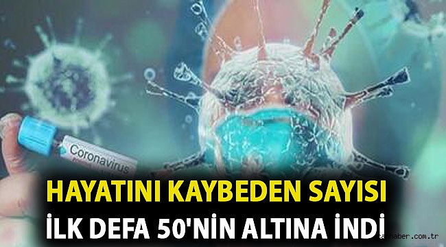 Hayatını kaybeden sayısı ilk defa 50'nin altına indi