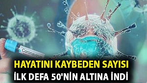 Hayatını kaybeden sayısı ilk defa 50'nin altına indi