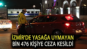 İzmir'de yasağa uymayan bin 476 kişiye ceza kesildi