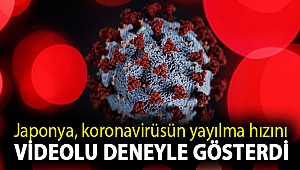 Japonya, koronavirüsün yayılma hızını videolu deneyle gösterdi