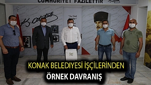 Konak Belediyesi işçilerinden örnek davranış