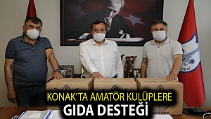 Konak’ta amatör kulüplere gıda desteği