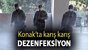 Konak’ta karış karış dezenfeksiyon