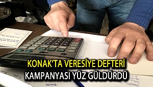 KONAK’TA VERESİYE DEFTERİ KAMPANYASI YÜZ GÜLDÜRDÜ