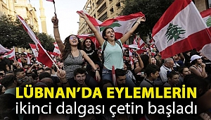 Lübnan’da ekonomik gerekçeli eylemlerin ikinci dalgası çetin başladı