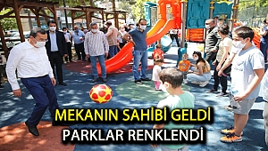 Mekanın sahibi geldi, parklar renklendi