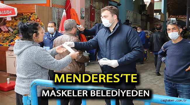 Menderes’te Maskeler Belediyeden